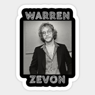 Warren Zevon Sticker